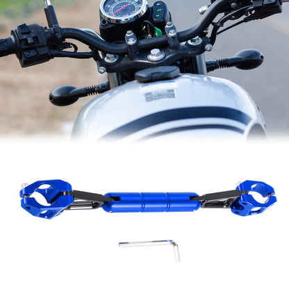 Blue Adjustable Handlebars Cross Bar with Wrench for Motorcycle