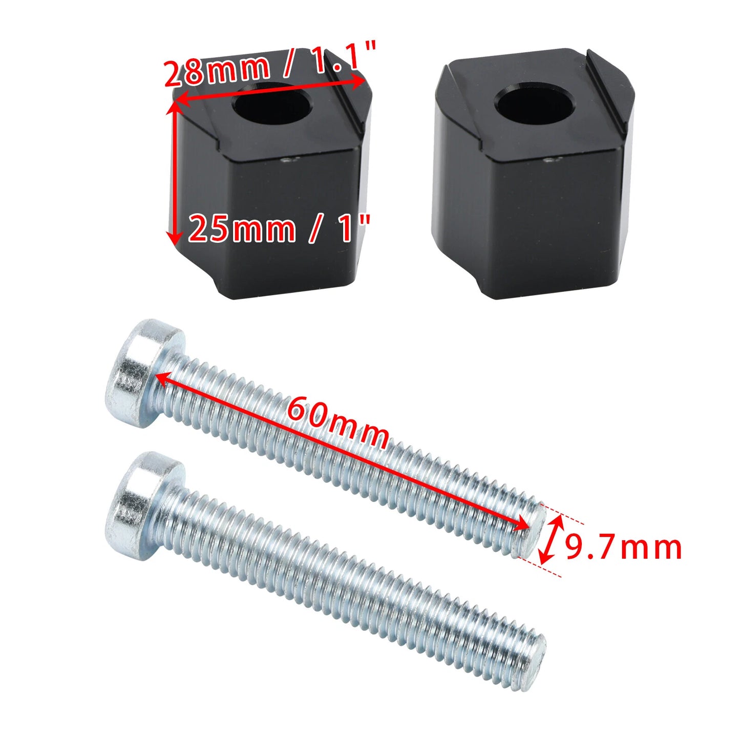 25mm Handlebar Riser for KTM 390 Adventure, EXC 125-500 (2019-2023)