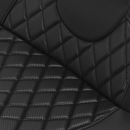 Front Rear Seat Fit for Harley Touring Road Glide (2009-2023) Black