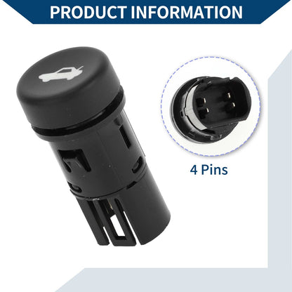 Trunk Lid Lock Release Push Button Switch for Chevrolet Camaro (2011-2015)