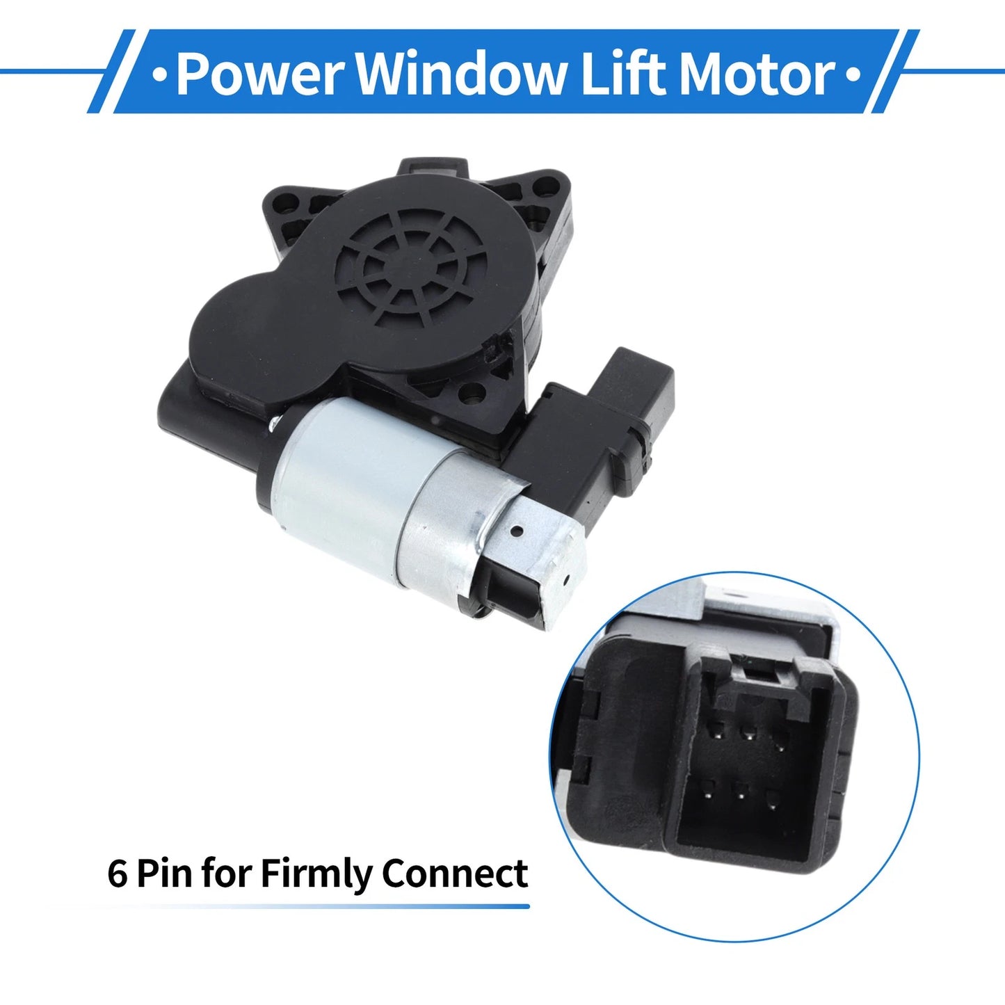Power Window Regulator Lift Motor for Mazda 3 L4 2.0L/2.3L (2004-2009)