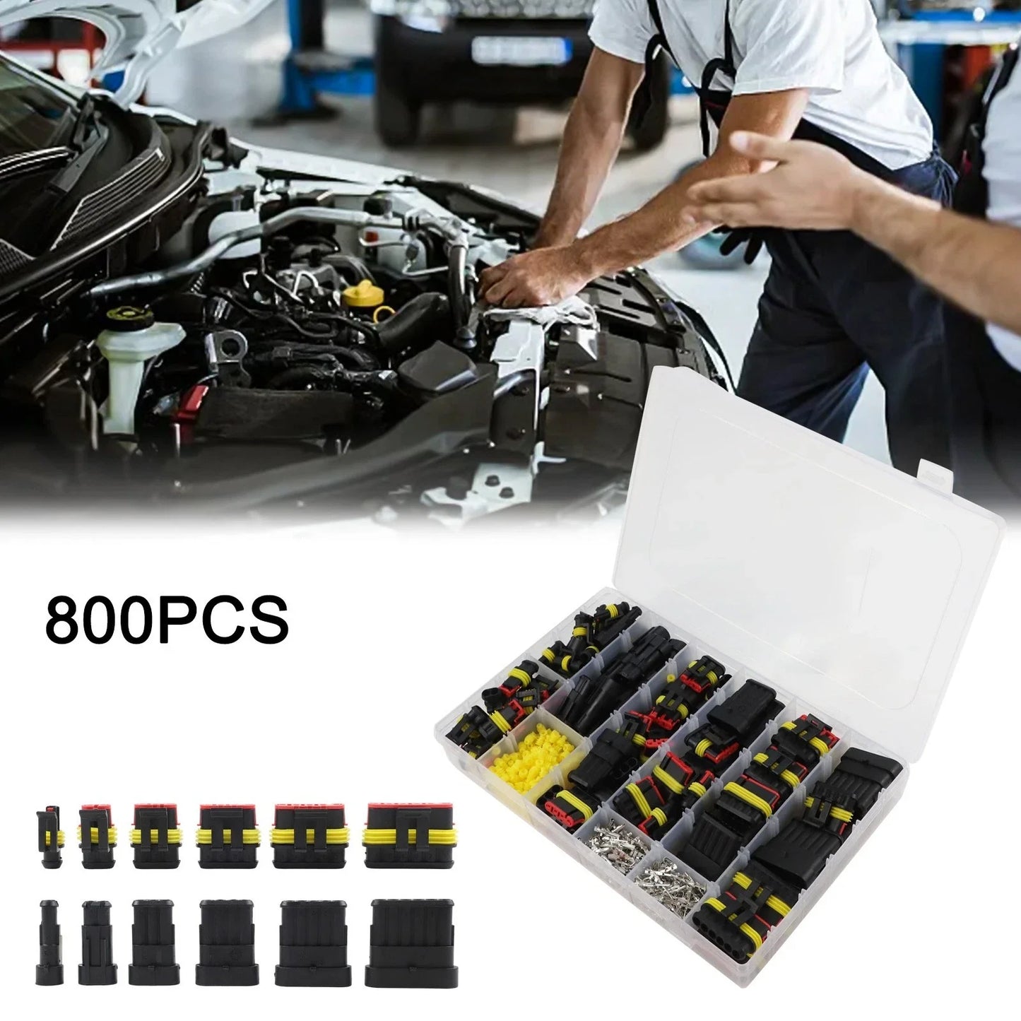 Automotive Connector Kit for Marine Applications - Easy Soldering/Crimping