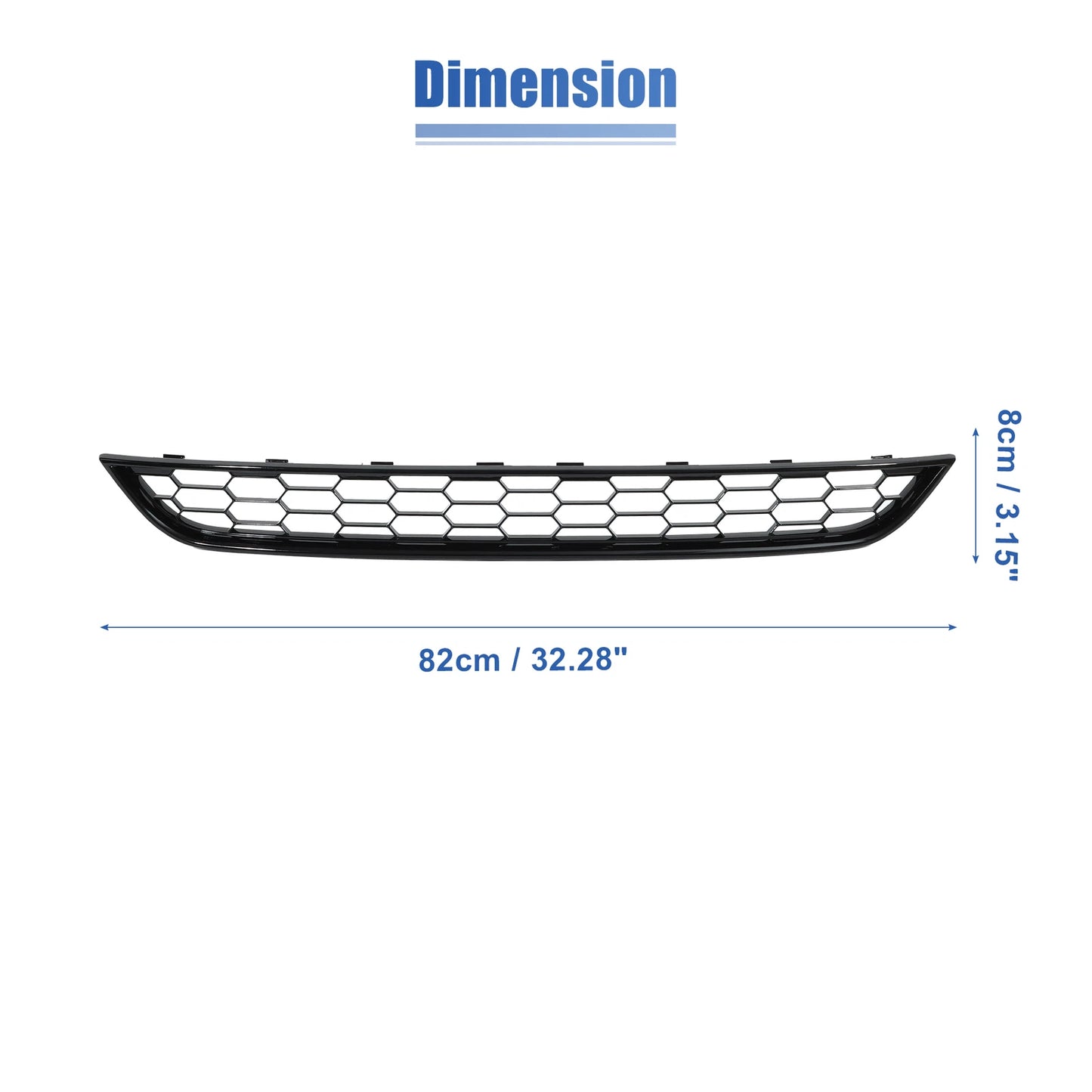 Front Lower Bumper Grille Cover Trim for Ford Fiesta (2013-2017)