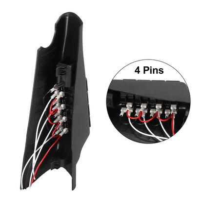 Interior Left A Pillar Switch Pod Panel with 4 Rocker Switches for Jeep Wrangler