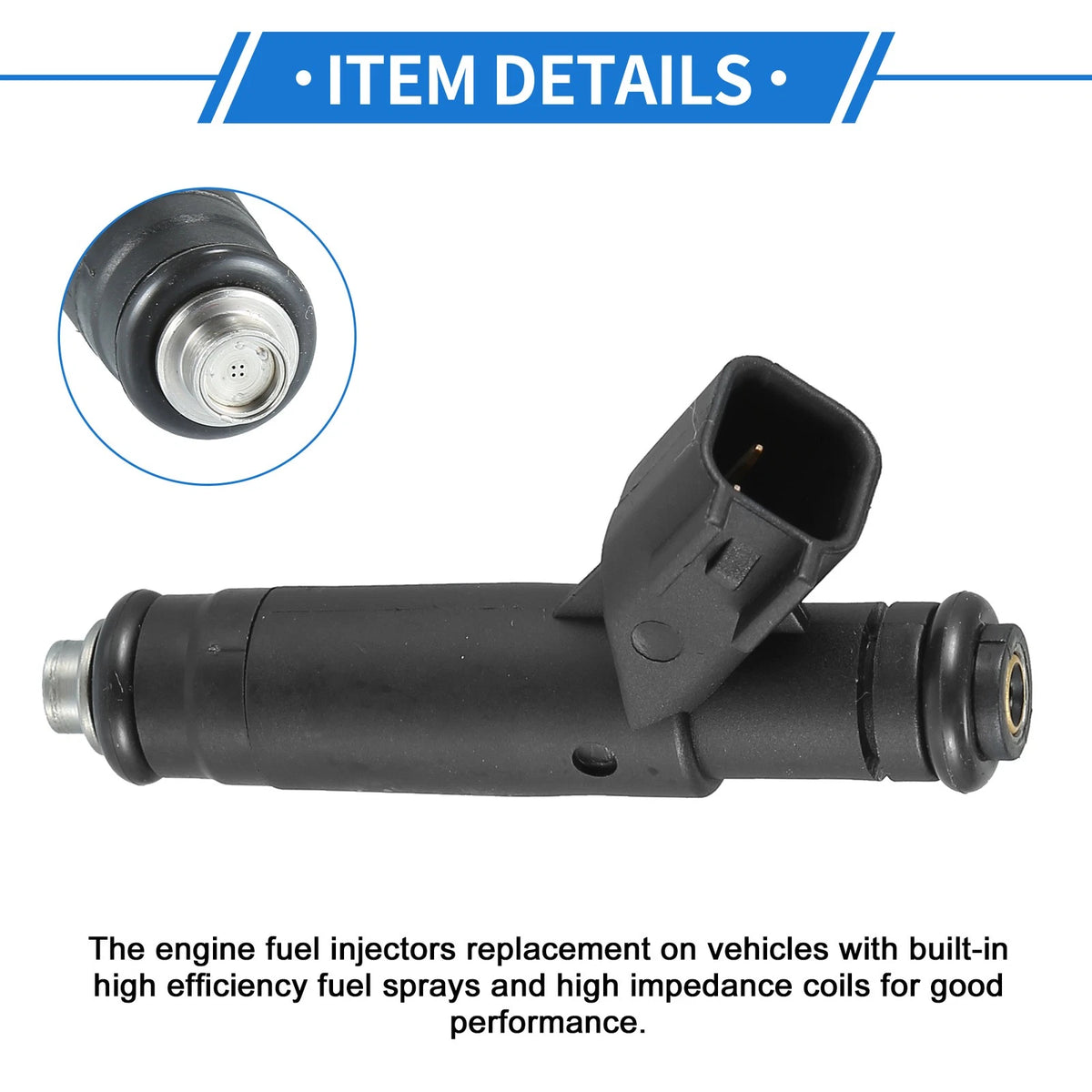 6 x Fuel Injectors for Ford Ranger (2001-2003) 3.0L Black