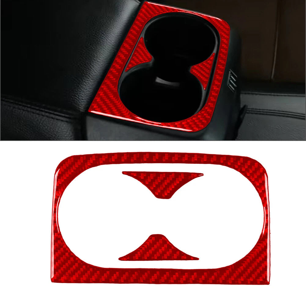 Carbon Fiber Rear Water Cup Holder Cover for Ford Ranger Sport (2015-2022)