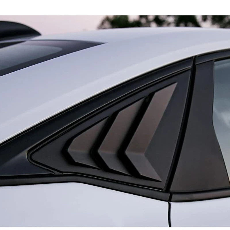 Matte Black Side Window Louvers for Honda Civic Sedan (2022-2023)