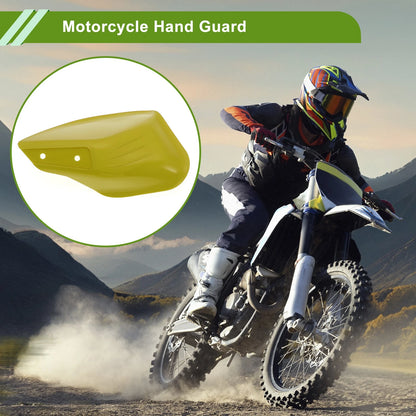 Universal Hand Guard Knuckle Protector Yellow PP Plastic for Motorcycles