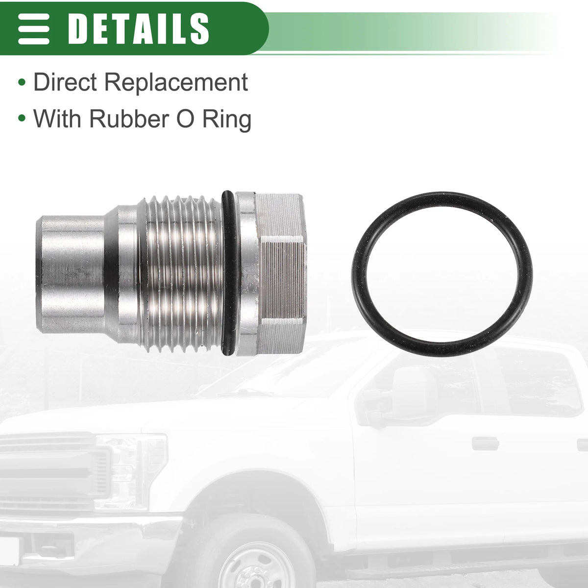 Fuel Rail Plug O-Ring Fuel Pressure Valve 6.7L for Ram Diesel (2007-2018)