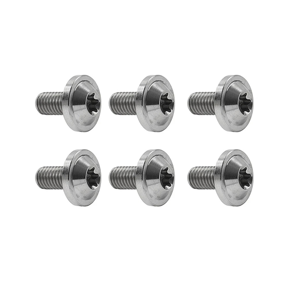 6 x Titanium Alloy M6x25mm Torx Head Bolts for Bike Motor