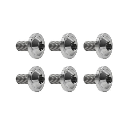 6 x Titanium Alloy M6x25mm Torx Head Bolts for Bike Motor