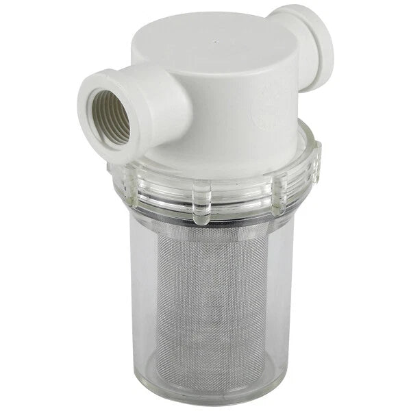 Shurflo Raw Water Strainer 1/2" Inlet for Shurflo Pumps