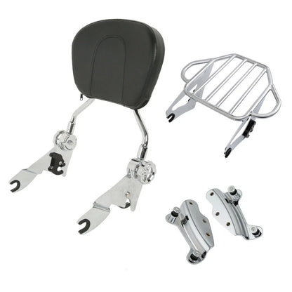 Backrest Sissy Bar Luggage Rack Docking for Harley Road Glide (2009 - 2013)