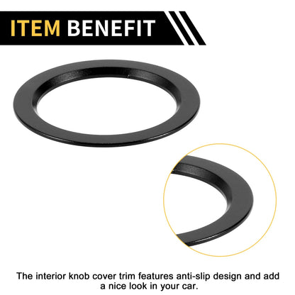 Engine Start Stop Button Knob Cover Ring for Toyota Tacoma (2016-2023) Black