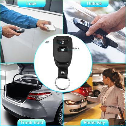 3 Button Keyless Entry Remote Key Shell Cover for Hyundai, Kia (2011-2023)