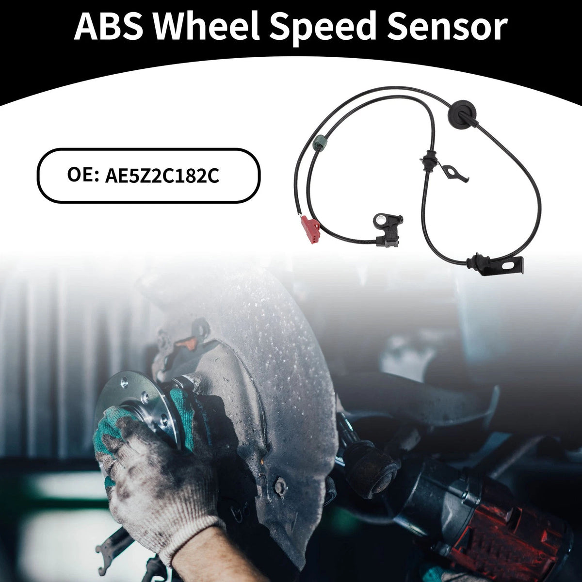 ABS Wheel Speed Sensor for Ford Fusion 2007-2011 Rear Left FWD