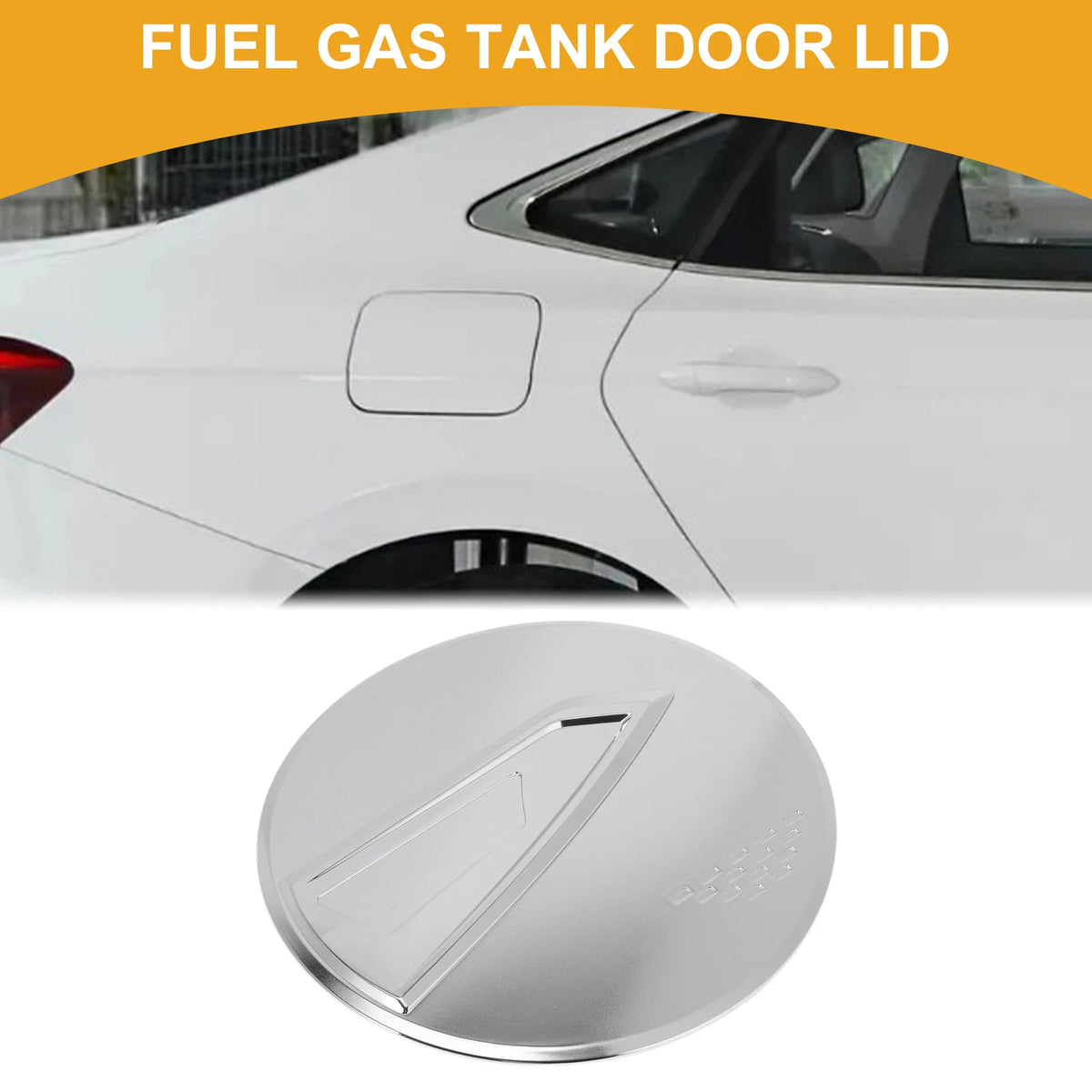 Fuel Tank Door Cap for Chevy Blazer (2020 - 2025) Chrome Silver Tone