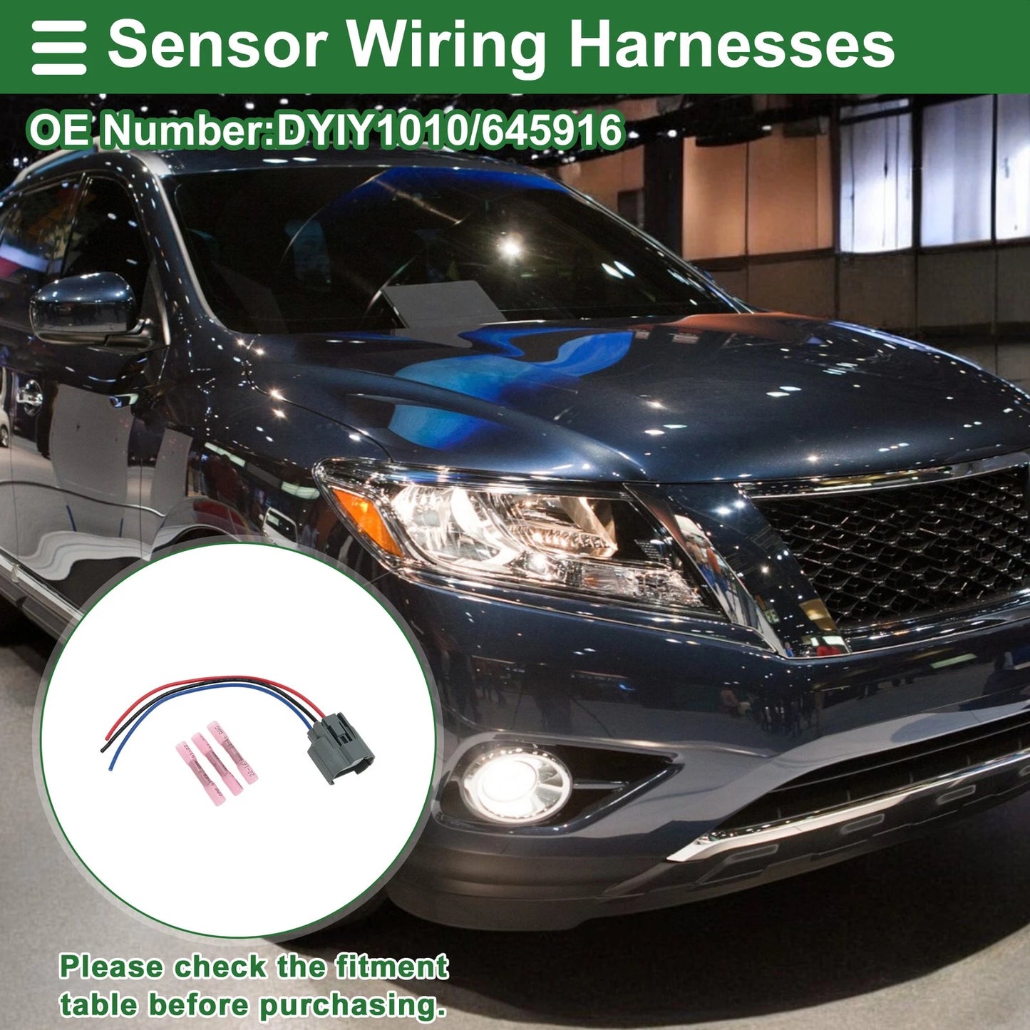 3 x Pins Sensor Wiring Harnesses for Acura CL (1997)