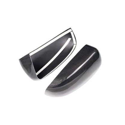 Addon Real Carbon Fiber Side Wing Mirror Cover Caps Fit For BMW X5 X6 2008-2013
