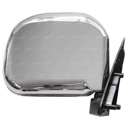 RH Chrome Manual Door Mirror for Toyota Hiace (1989–2005)