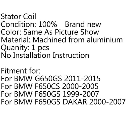 Stator Coil for BMW G650GS, F650GS, F650CS (2011-2015, 1999-2007, 2000-2005)