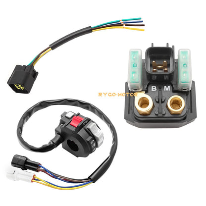 Start/Stop Switch & Starter Solenoid Relay & Plug for Yamaha Raptor 125 250