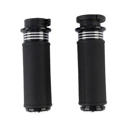 1'' Black CNC Handlebar Grips for Harley V Rod VRSC VRSCR (2002-2017)