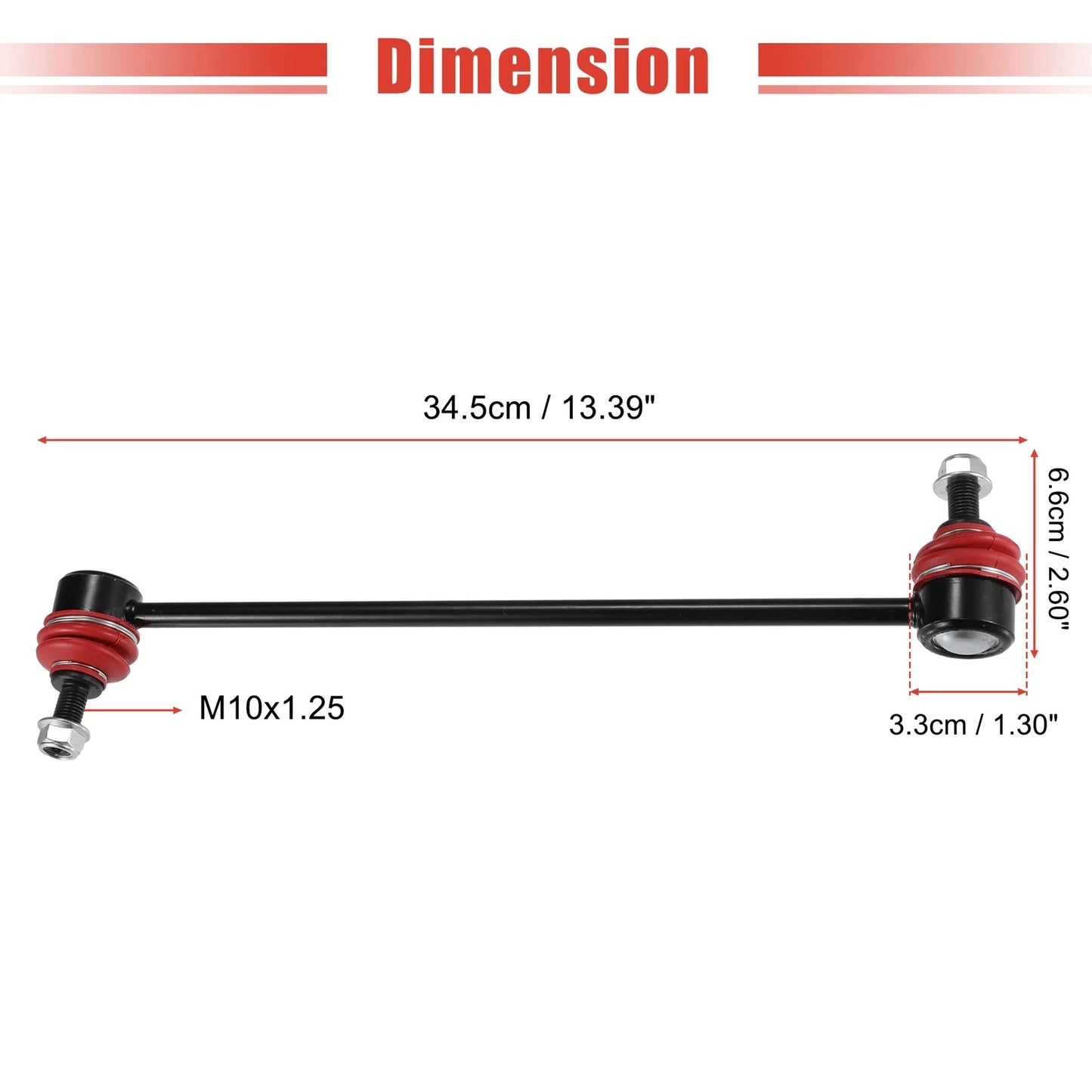 2 x Front Stabilizer Sway Bar End Links for Mazda 3, BMW 740i (2004-2013)