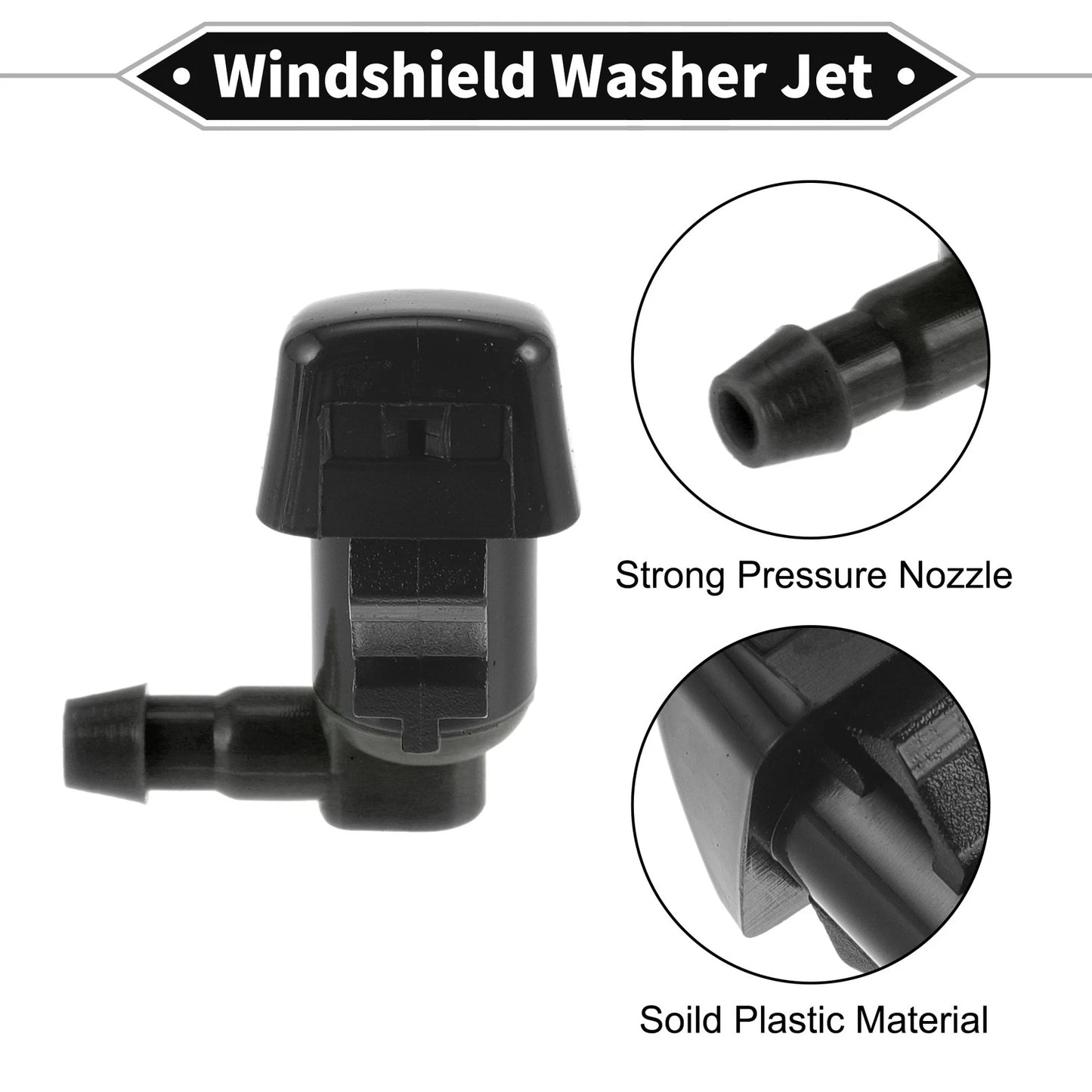 Front Windshield Washer Nozzles for Jeep Cherokee (2014-2019)