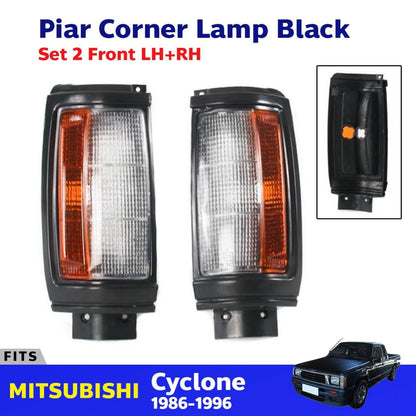 Corner Lights Lens Indicator Lamp Fits Mitsubishi L200 Triton Truck 1986-96 D06