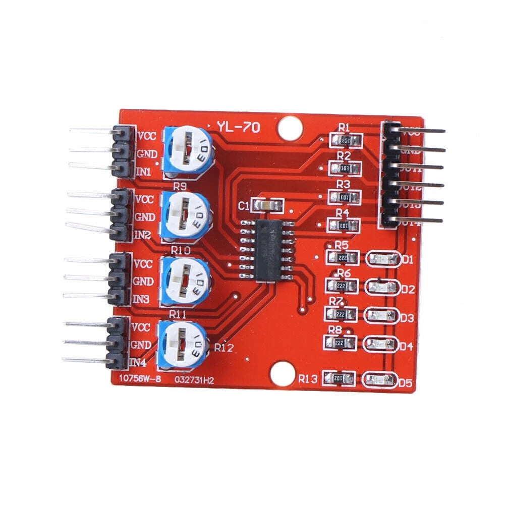 4 Channel IR Infrared Detector Sensor Module Set for Smart Car