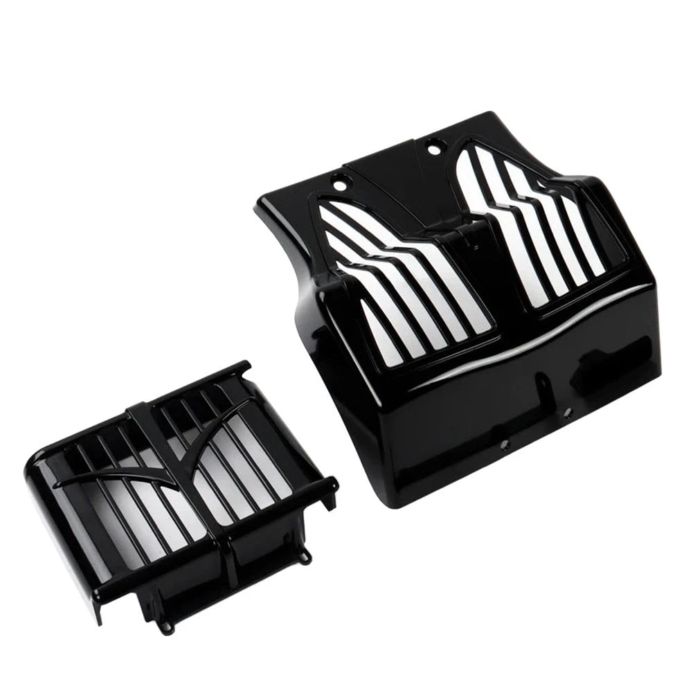 Black Lower Fairing Spoiler Mudguard Oil Cooler Cover for Indian Bagger (2015-23)