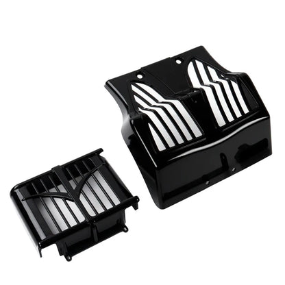 Black Lower Fairing Spoiler Mudguard Oil Cooler Cover for Indian Bagger (2015-23)