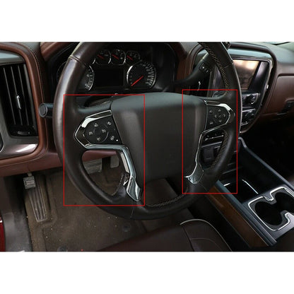 Steering Wheel Cover Trim for Chevrolet Silverado, GMC Sierra (2014-2018)