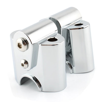 Chrome Aluminum Handlebar Riser Lift Adapter Kit for BMW R18 (2020-2023)