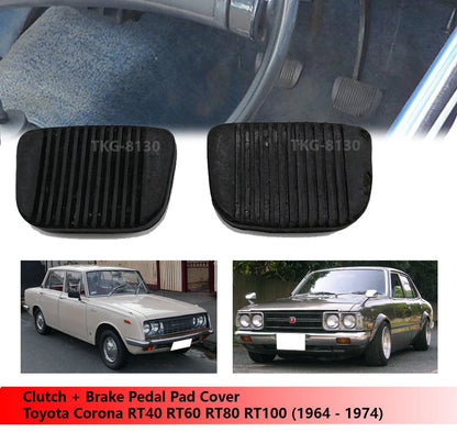 Clutch Brake Pedal Pad Cover for Toyota Corona RT40 RT60 RT80 RT100 (1964-1974)