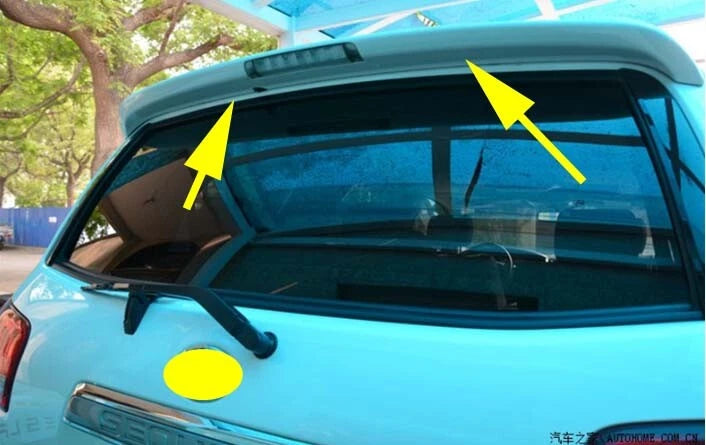 Rear Factory Style Spoiler Wing for 2008-2018 Toyota Sequoia with LED Light