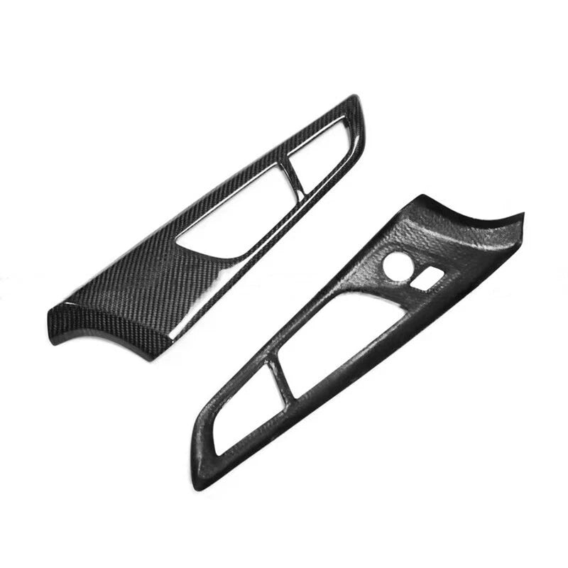 Real Carbon Fiber Inner Door Handle Frame Cover Trim for Hyundai Veloster 11-17