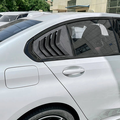 Rear Side Window Louvers for BMW 3 Series G20 (2019-2023) Carbon Style