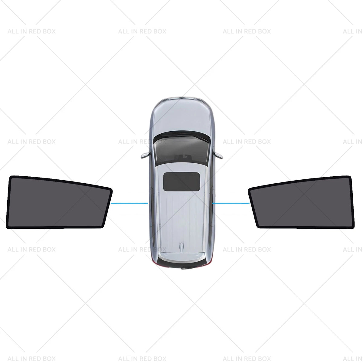 Magnetic Sun Shades for Nissan Tiida 2004-2010 C11 Hatch Front Windows