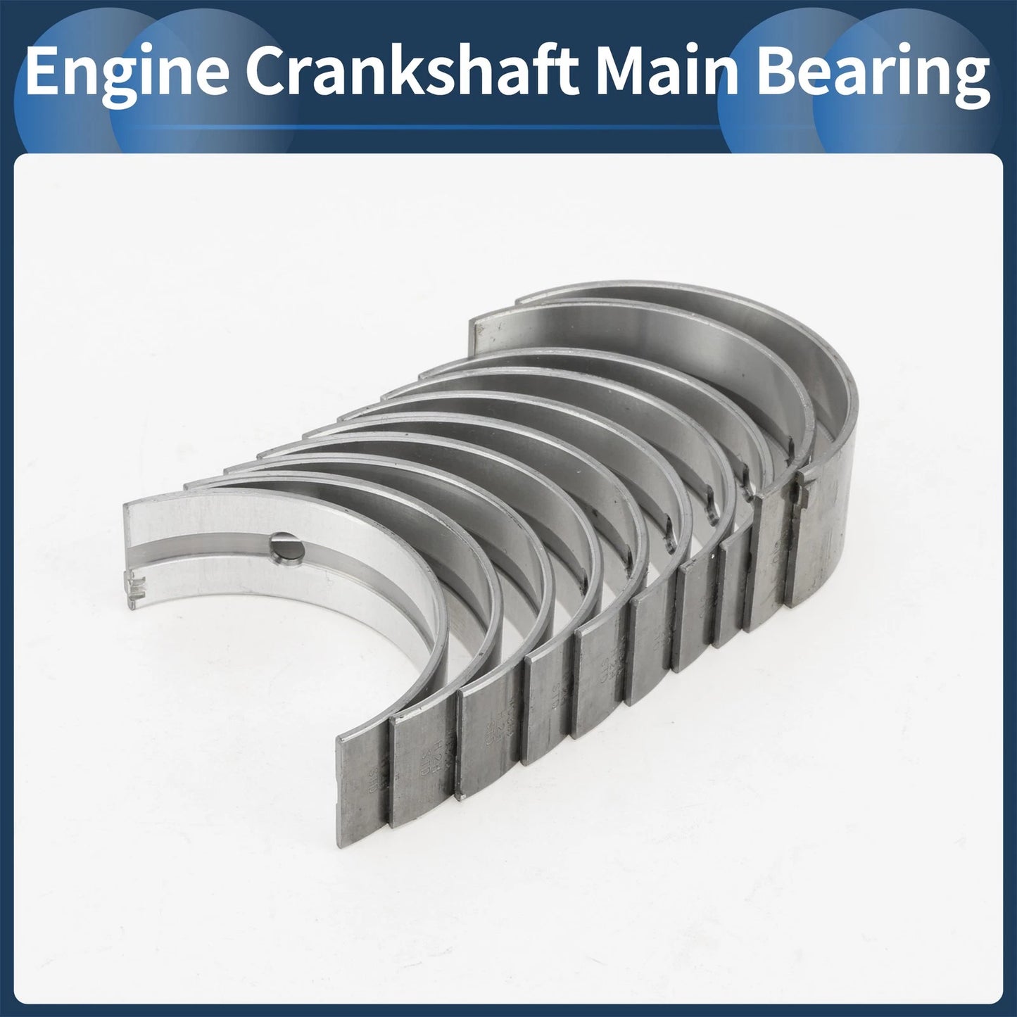 Main Bearing Set for Toyota Toyoace 1971-1979 - 10 Pcs Metal Components