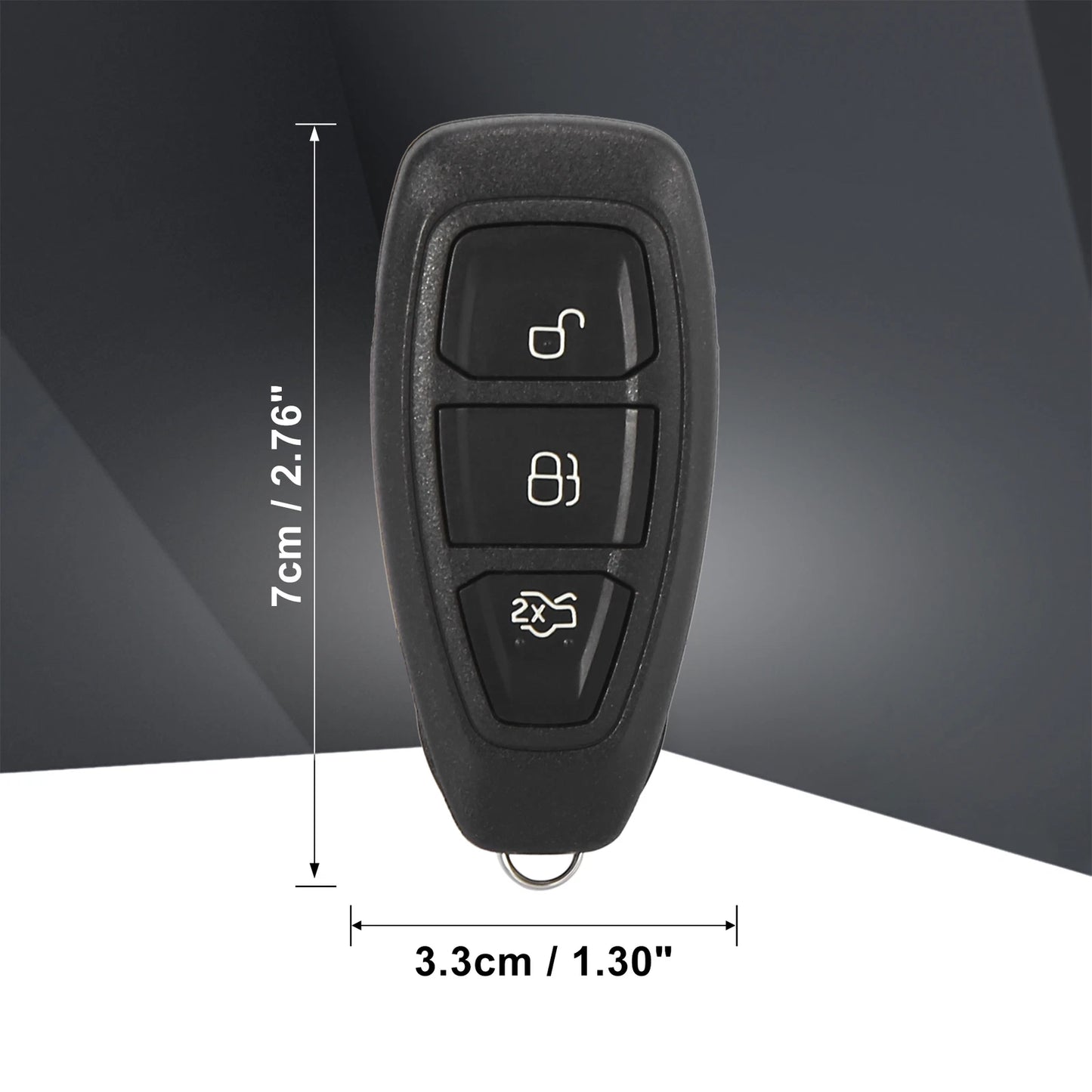 Keyless Entry Remote Car Key Fob 433MHz for Ford Focus (2000-2018)