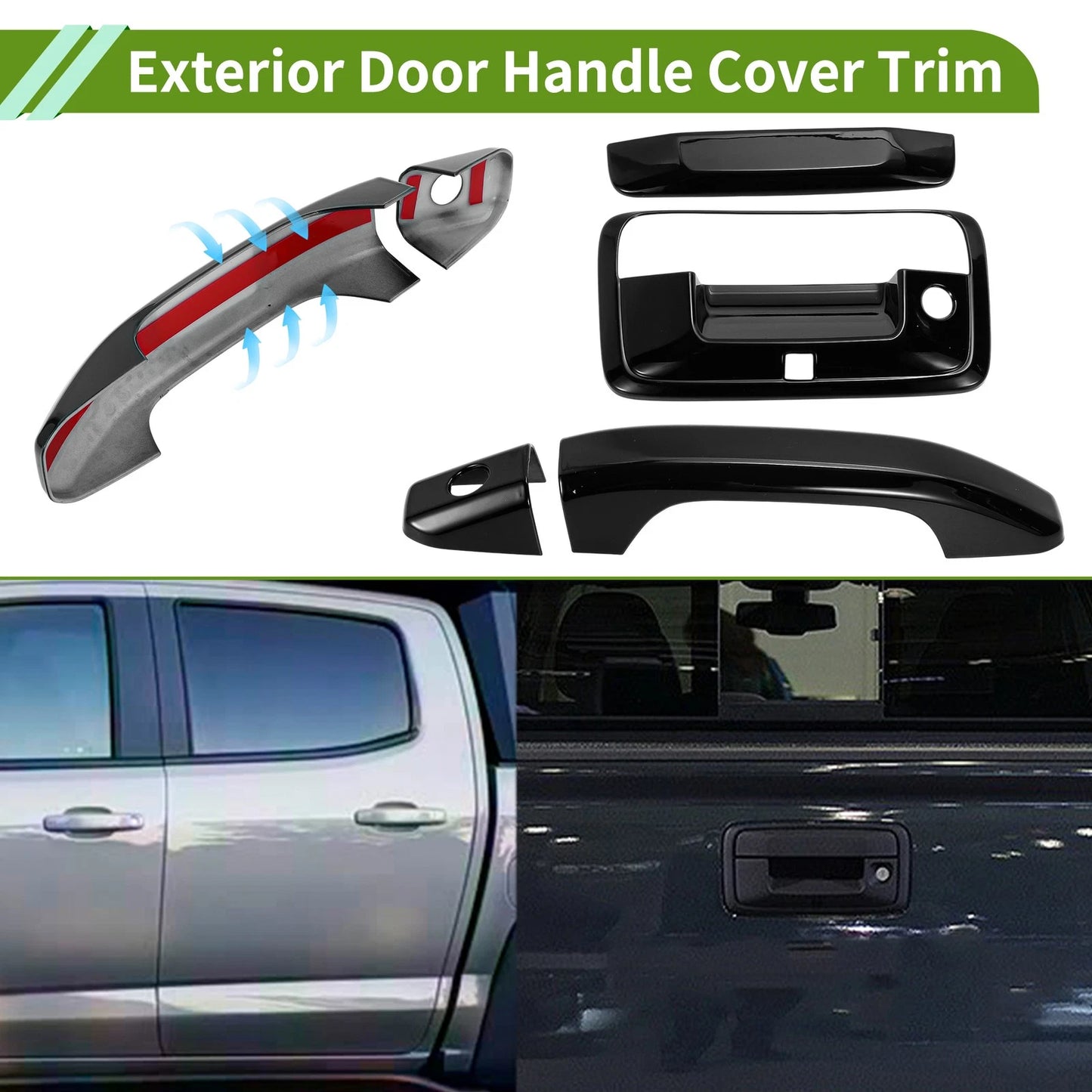 Door Handle Cover Trim for Chevrolet Colorado Black