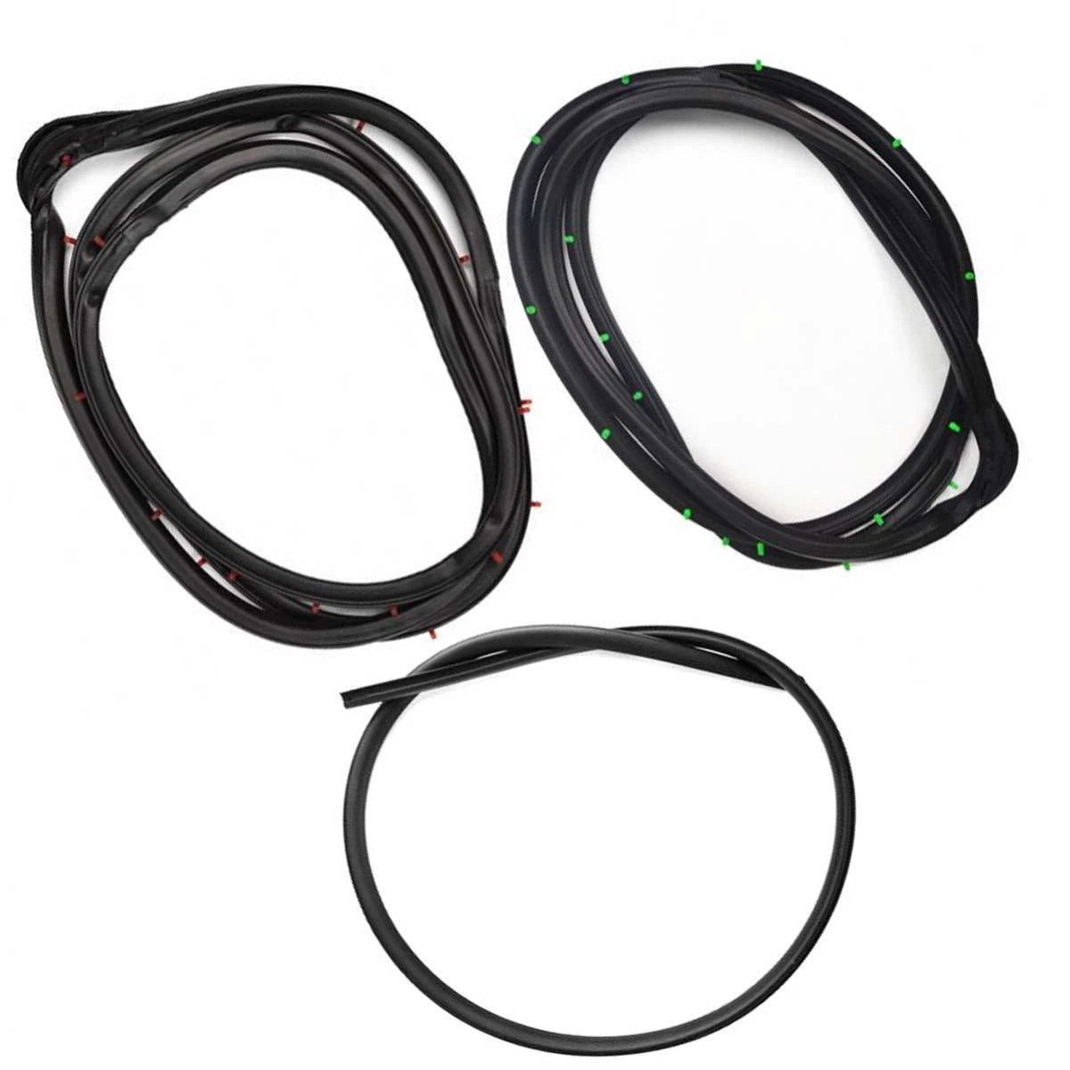Windshield Front Door Rubber Set 3 Fits Nissan Sentra B13 2D Sedan 1990-93 D05