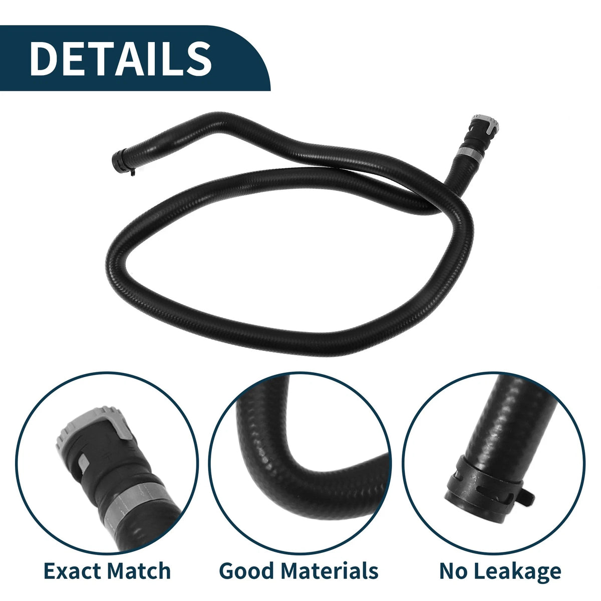 Radiator Hose Warm Air Outlet Pipe for Ford Kuga Focus (2012-2018) 1 x Rubber