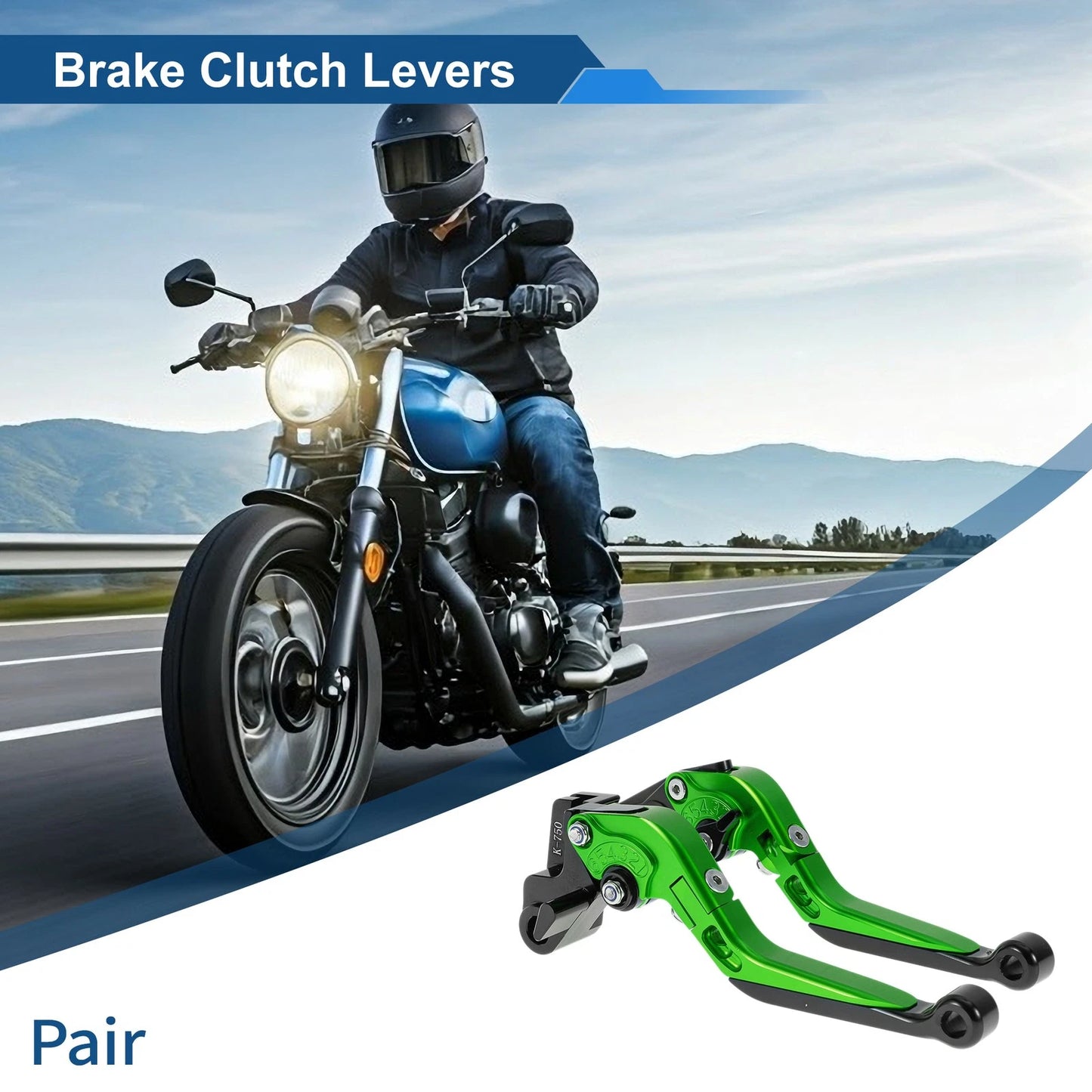 2 x Brake Clutch Levers for Kawasaki NINJA650R (2009–2016)