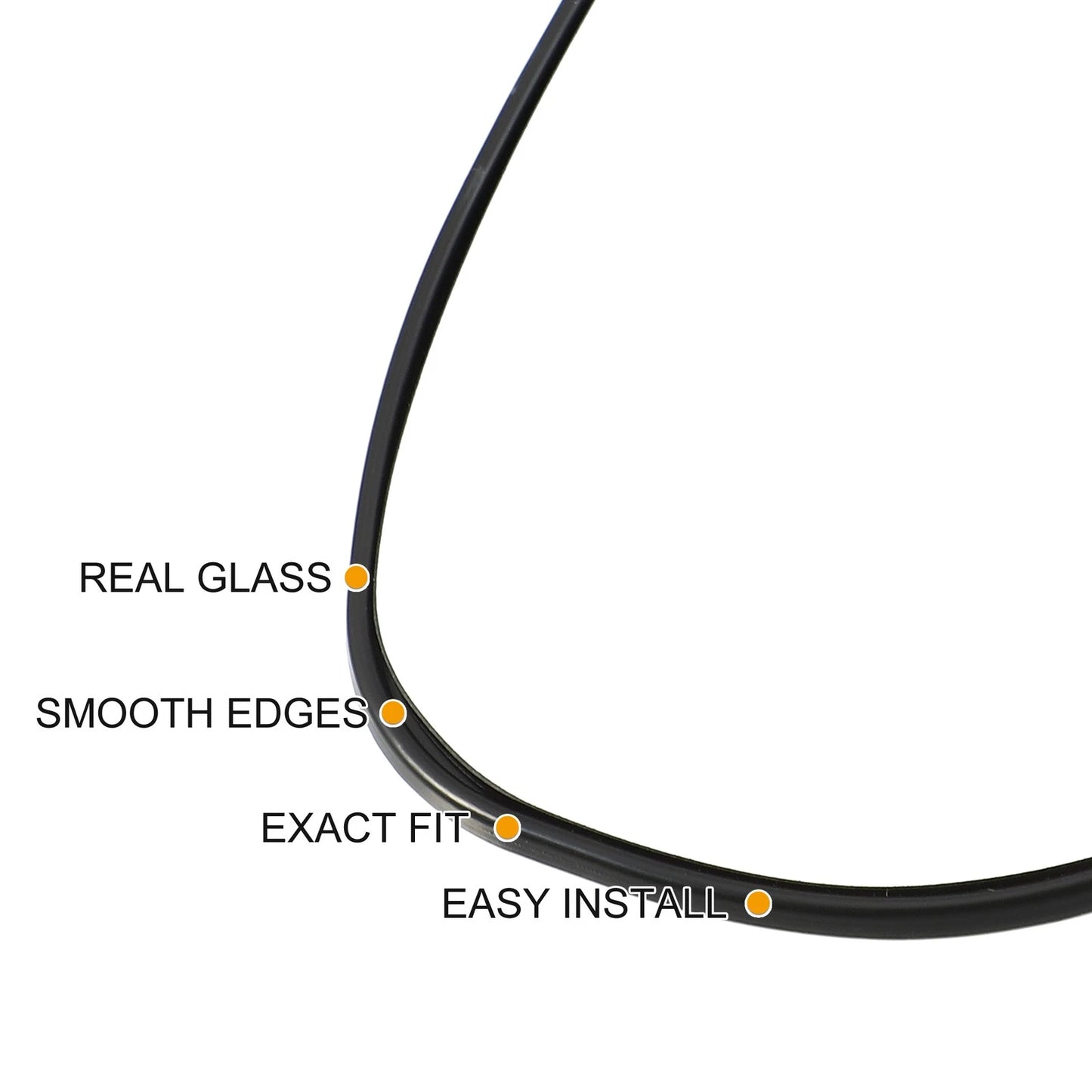 Right Side Heated Mirror Glass for Toyota Yaris (2010-2012)