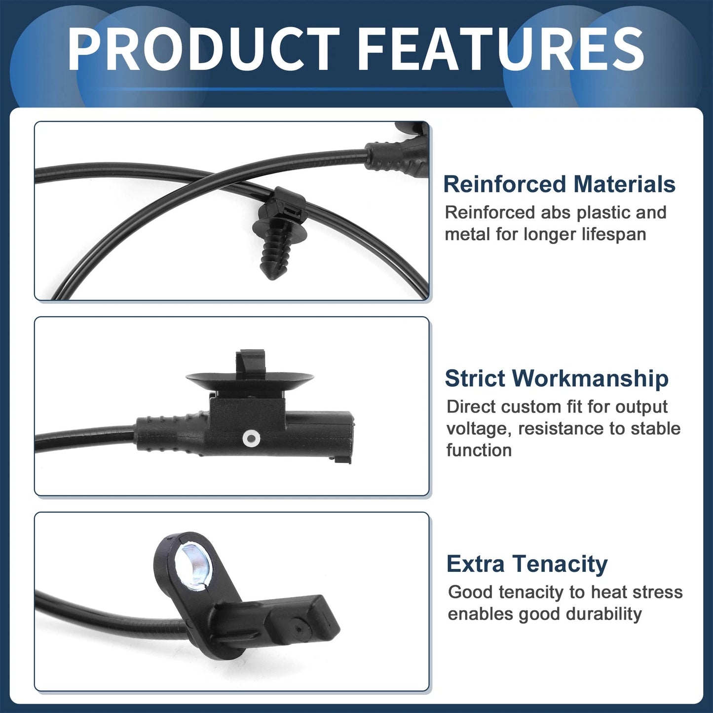 ABS Wheel Speed Sensor for Dodge Dart (2014 - 2016) Rear