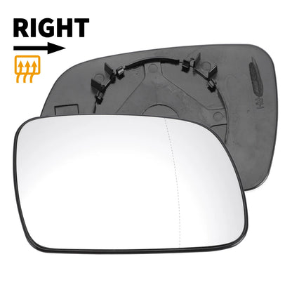 Right Side Heated White Mirror Glass for Peugeot 307 (2001-2009)