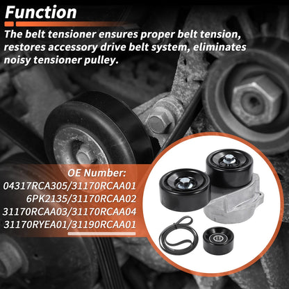 Drive Belt Tensioner for Honda Accord 2003-2006 3.0L